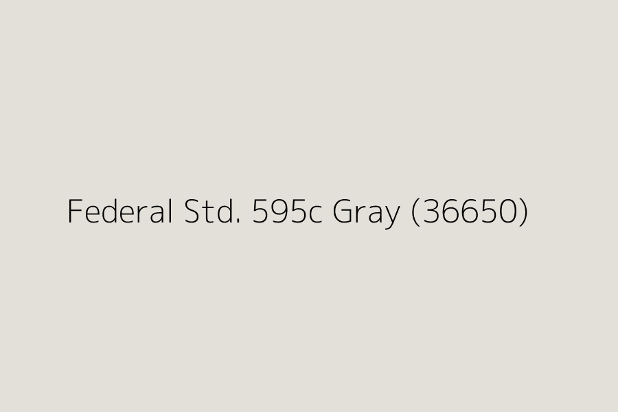 Federal Std. 595c Gray (36650) represented in HEX code #E2E0D8
