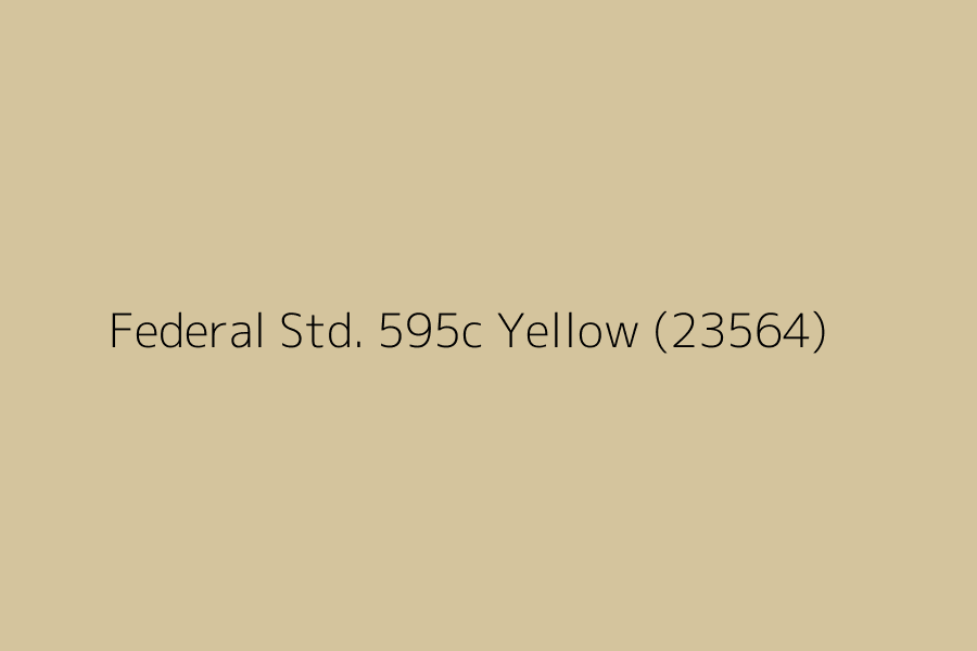 Federal Std. 595c Yellow (23564) represented in HEX code #d4c49d