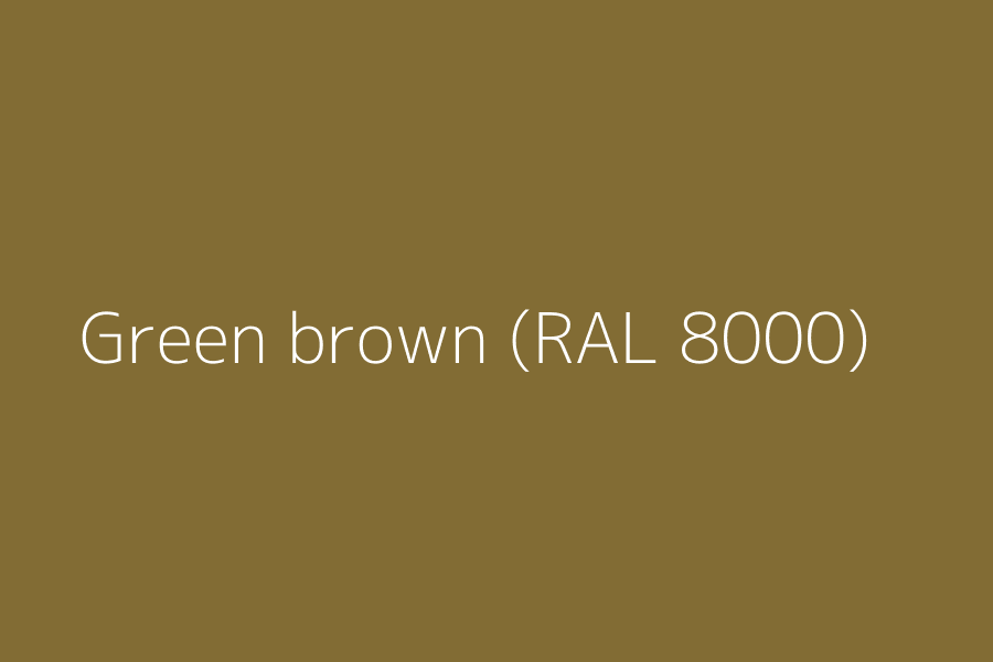 Green brown (RAL 8000) represented in HEX code #826C34