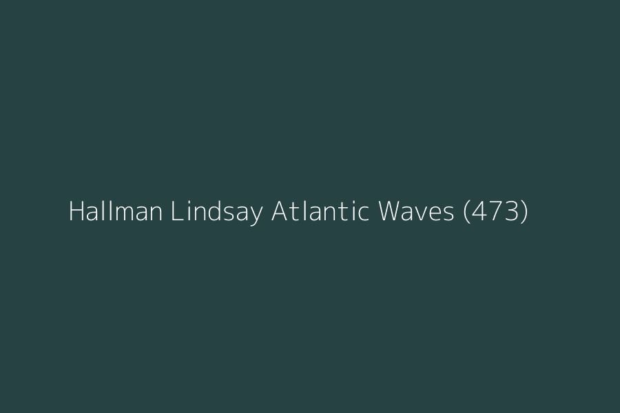 Hallman Lindsay Atlantic Waves (473) represented in HEX code #264243