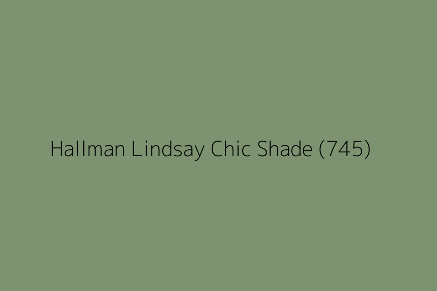 Hallman Lindsay Chic Shade (745) represented in HEX code #7c9270