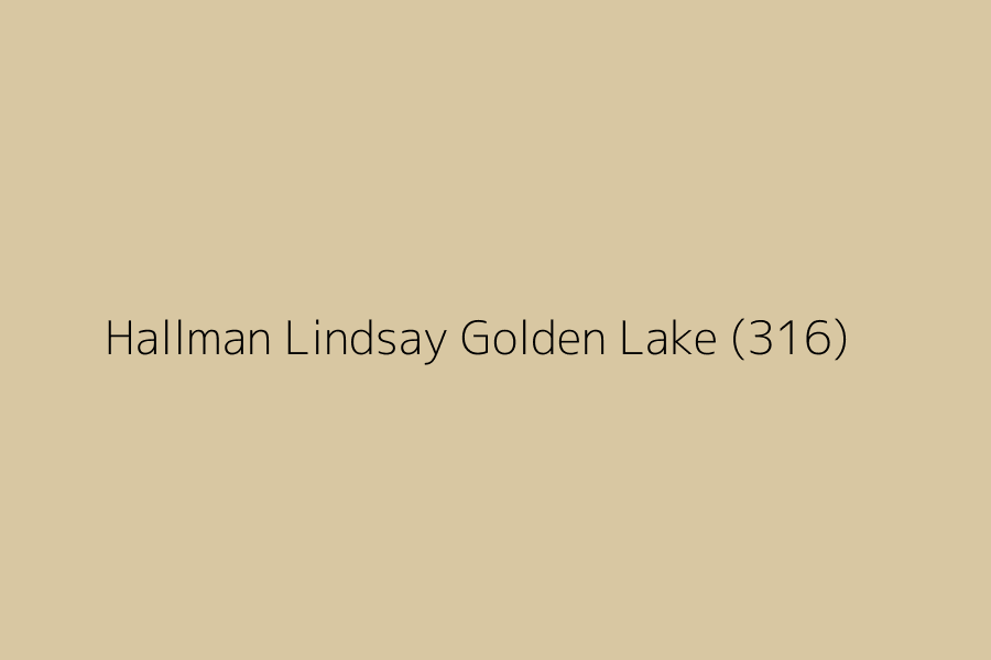 Hallman Lindsay Golden Lake (316) represented in HEX code #D8C7A2