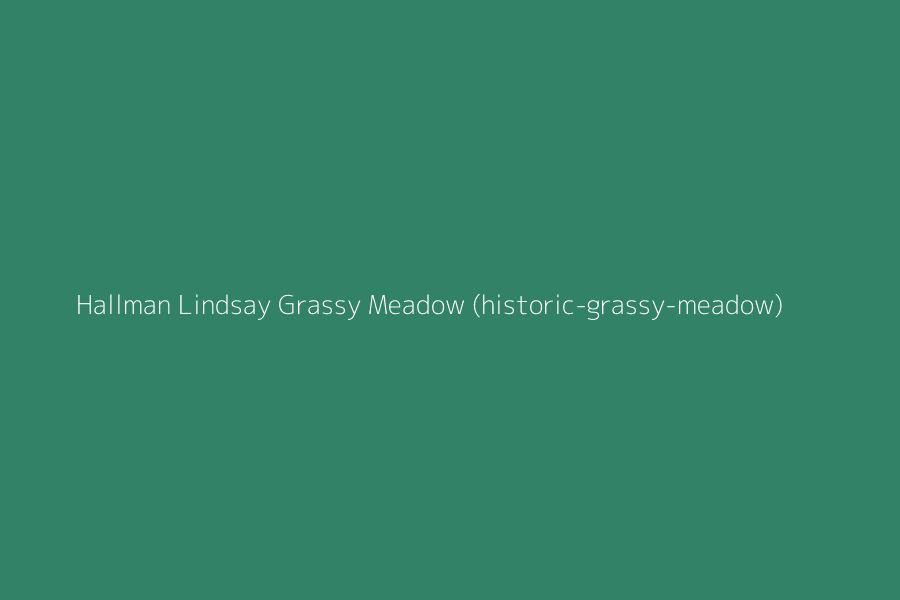 Hallman Lindsay Grassy Meadow (historic-grassy-meadow) represented in HEX code #328267