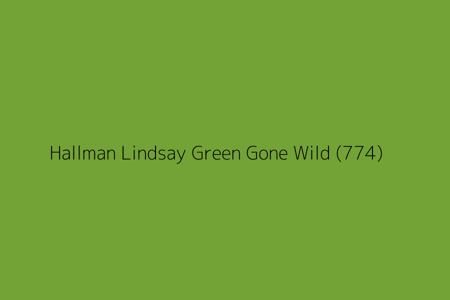 Hallman Lindsay Green Gone Wild (774) represented in HEX code #73a236