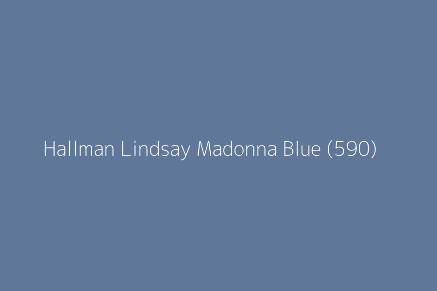 Hallman Lindsay Madonna Blue (590) represented in HEX code #5f7799