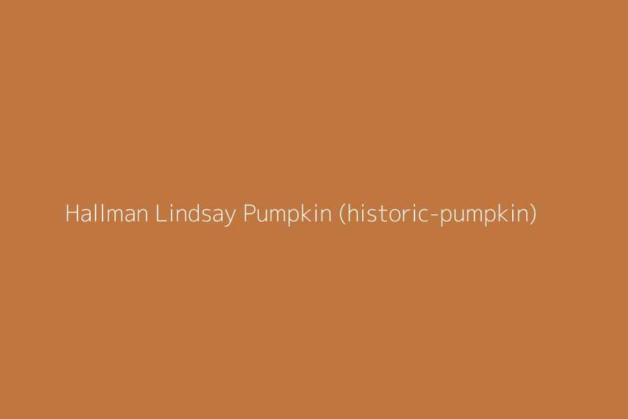 Hallman Lindsay Pumpkin (historic-pumpkin) represented in HEX code #BF763F