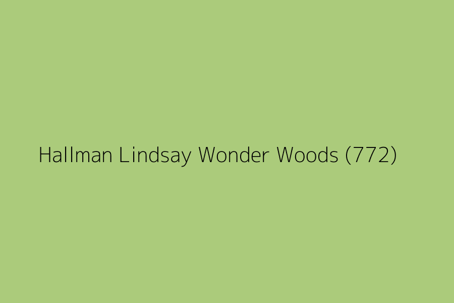 Hallman Lindsay Wonder Woods (772) represented in HEX code #ABCB7B
