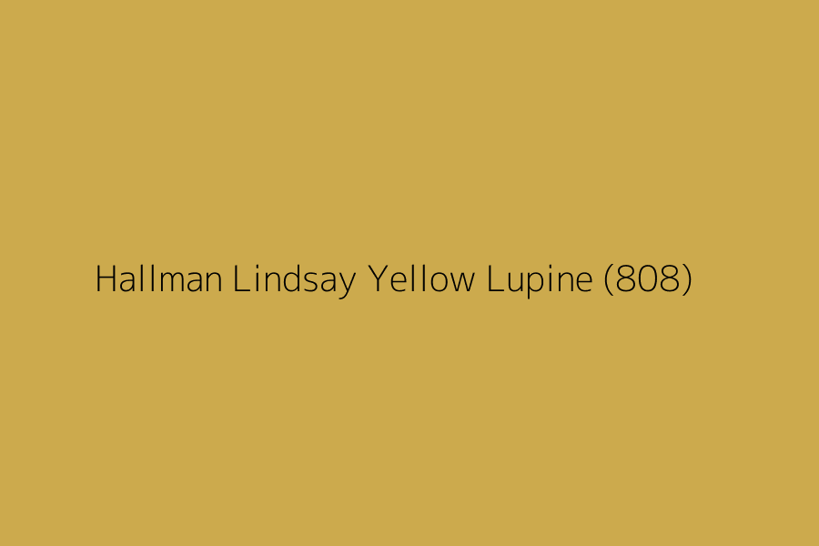 Hallman Lindsay Yellow Lupine (808) represented in HEX code #ccaa4d