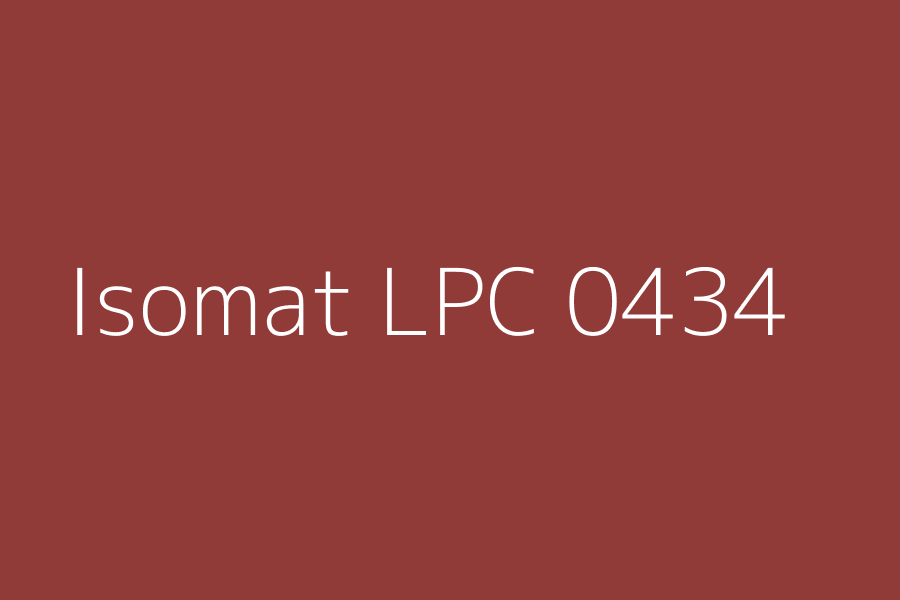 Isomat LPC 0434 represented in HEX code #913b38