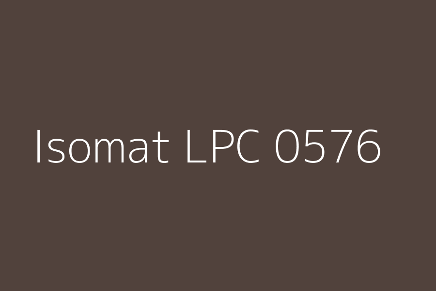 Isomat LPC 0576 represented in HEX code #51423c