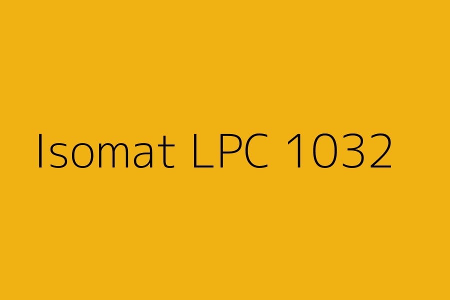 Isomat LPC 1032 represented in HEX code #EFB212