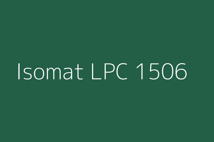 Isomat LPC 1506 represented in HEX code #235E47