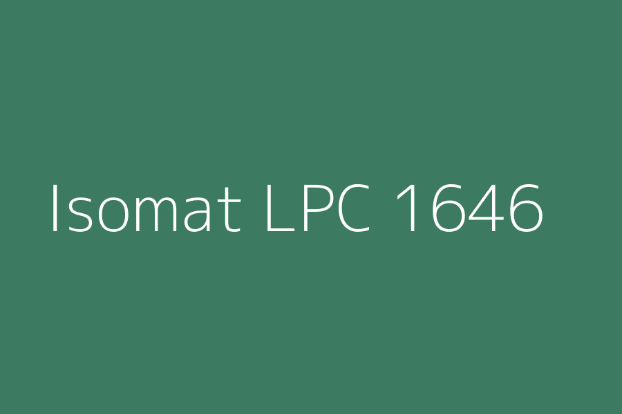 Isomat LPC 1646 represented in HEX code #3C7B62