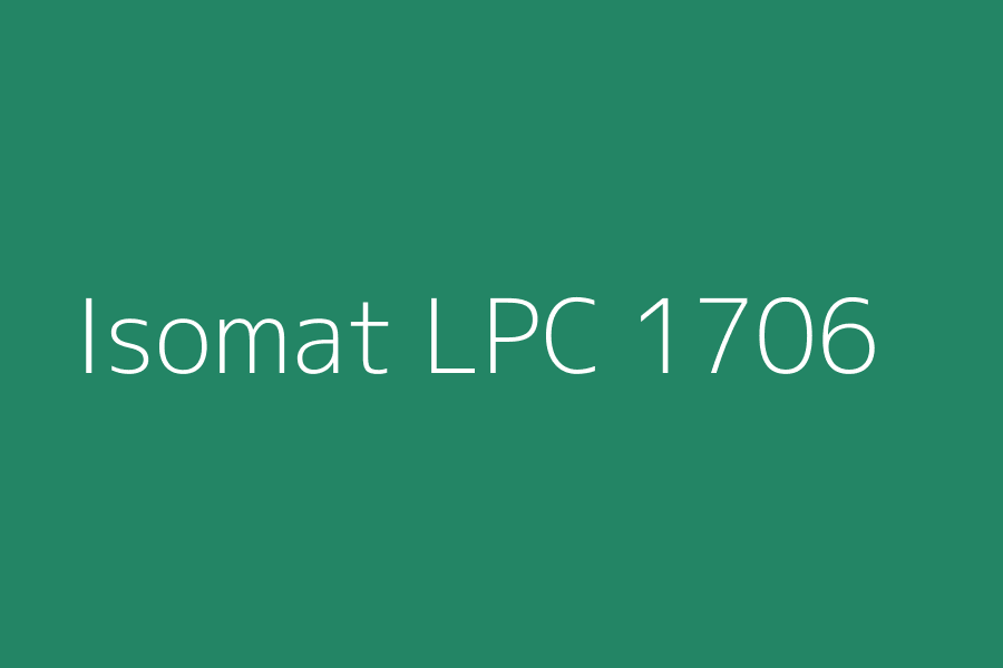 Isomat LPC 1706 represented in HEX code #238565
