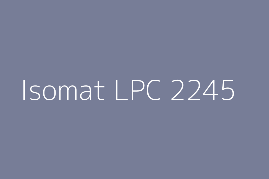 Isomat LPC 2245 represented in HEX code #777d97