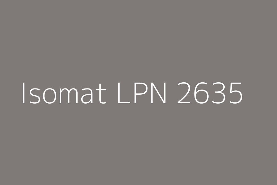 Isomat LPN 2635 represented in HEX code #7F7A77