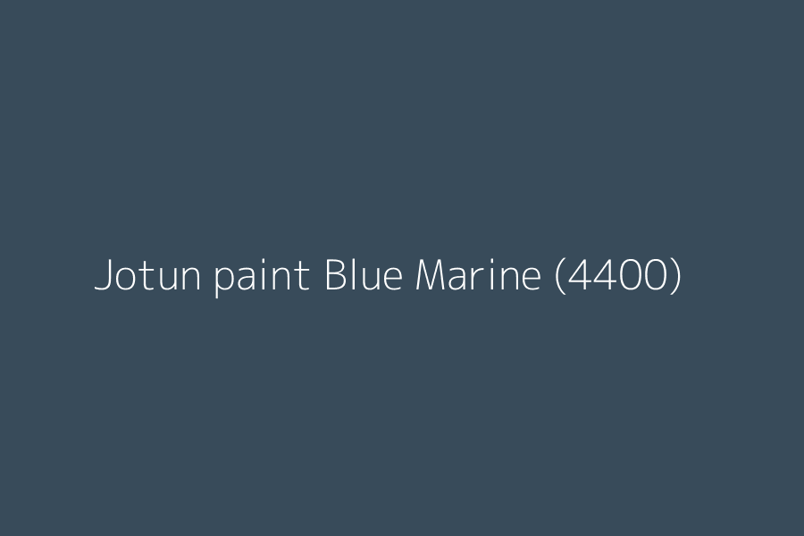 Jotun paint Blue Marine (4400) represented in HEX code #384b5a