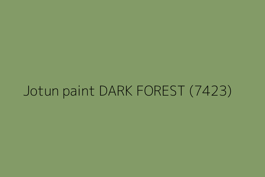 Jotun paint DARK FOREST (7423) represented in HEX code #839b67