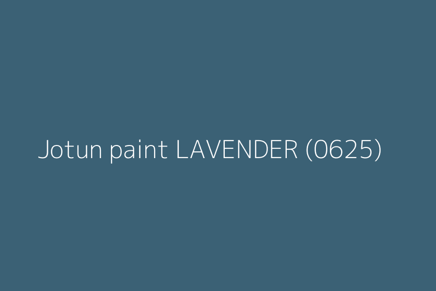 Jotun paint LAVENDER (0625) represented in HEX code #3b6175