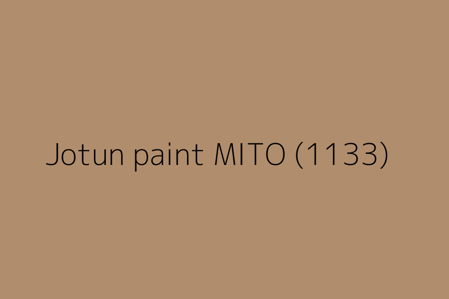 Jotun paint MITO (1133) represented in HEX code #B08D6C