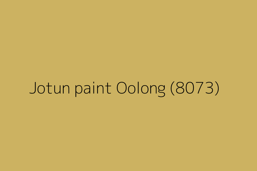 Jotun paint Oolong (8073) represented in HEX code #ccb261