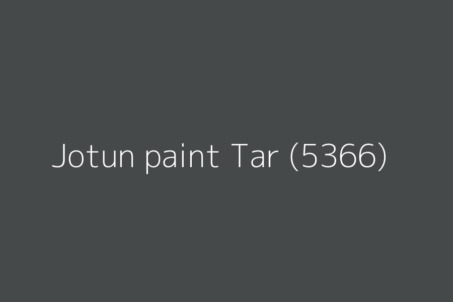 Jotun paint Tar (5366) represented in HEX code #46494a