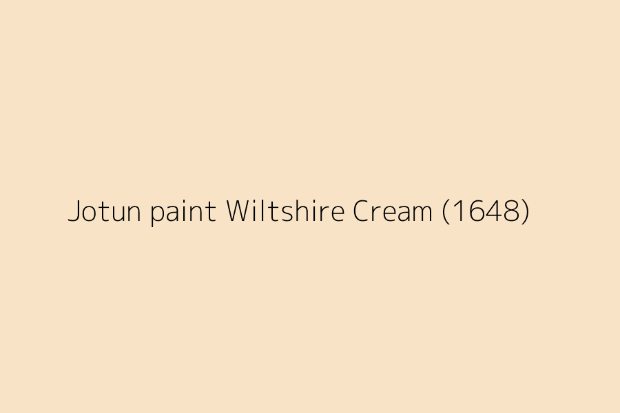 Jotun paint WILTSHIRE CREAM (1648) represented in HEX code #F9E4C7