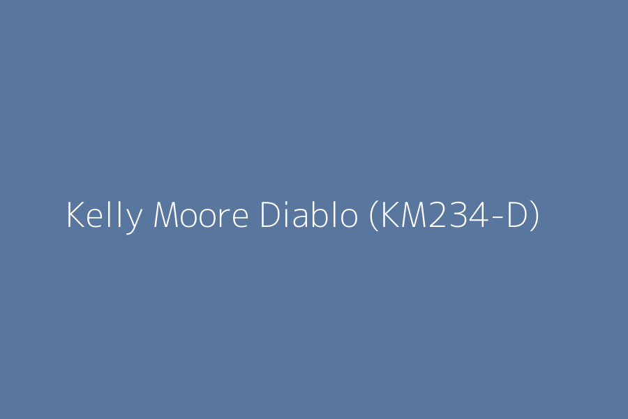 Kelly Moore Diablo (KM234-D) represented in HEX code #59769e