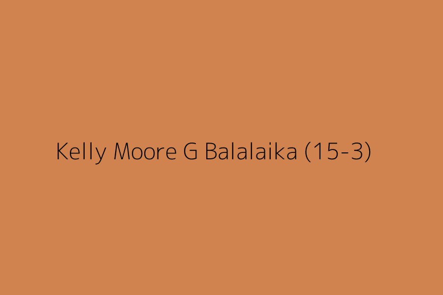 Kelly Moore G Balalaika (15-3) represented in HEX code #D1834F