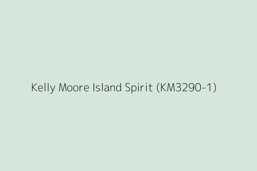 Kelly Moore Island Spirit (KM3290-1) represented in HEX code #D5E7DA