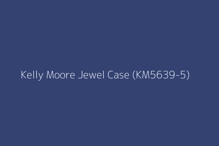 Kelly Moore Jewel Case (KM5639-5) represented in HEX code #334271