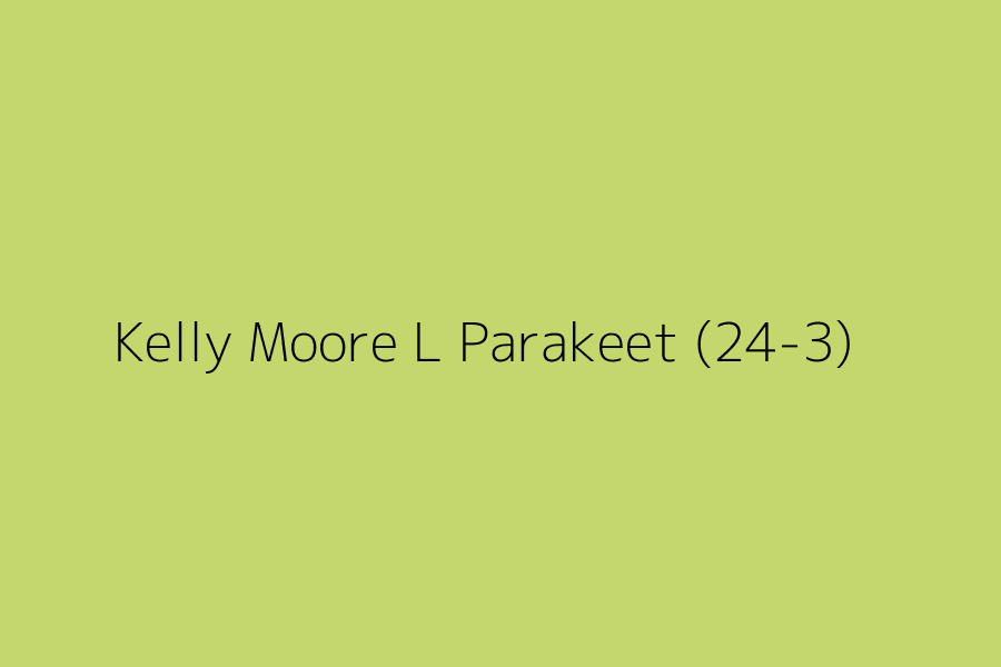 Kelly Moore L Parakeet (24-3) represented in HEX code #c3d76c