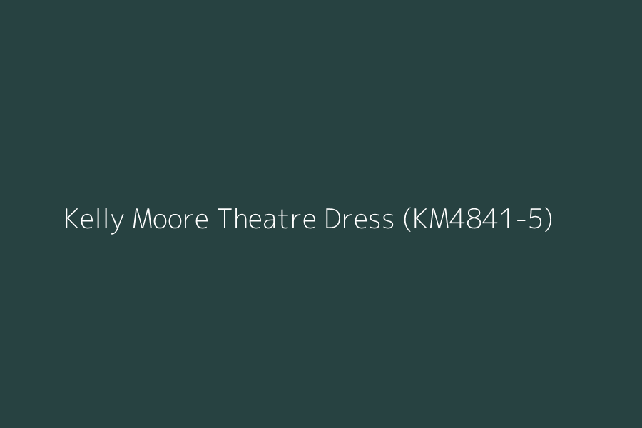 Kelly Moore Theatre Dress (KM4841-5) represented in HEX code #274241