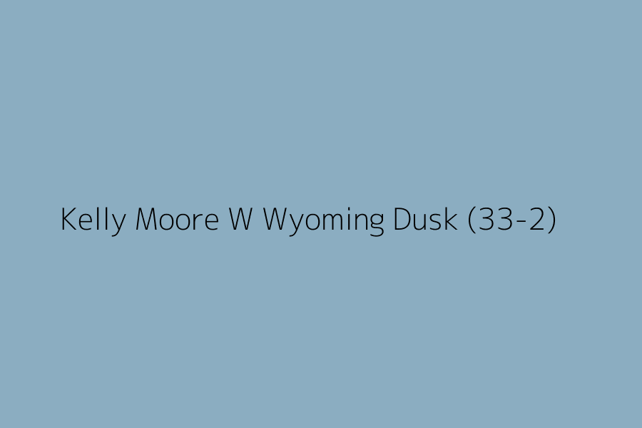 Kelly Moore W Wyoming Dusk (33-2) represented in HEX code #8BADC1