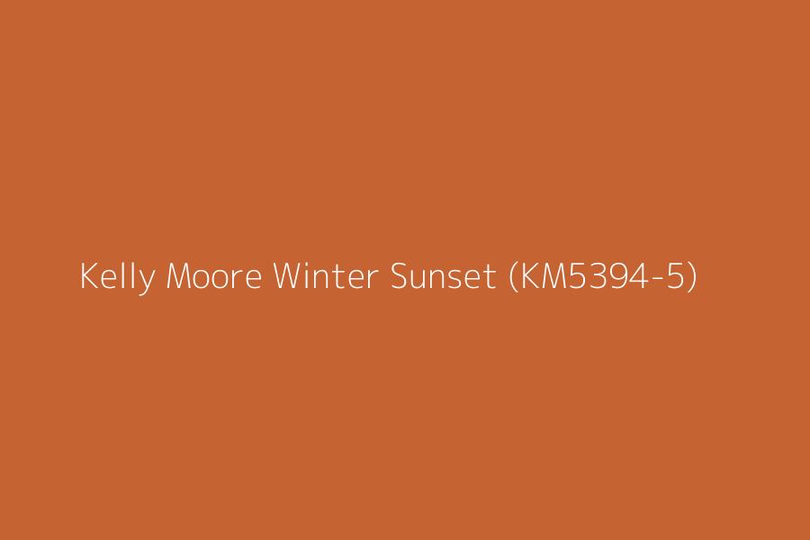 Kelly Moore Winter Sunset (KM5394-5) represented in HEX code #C66333