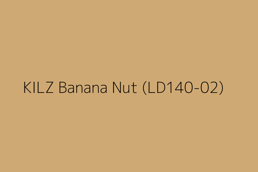 KILZ Banana Nut (LD140-02) represented in HEX code #cfa974