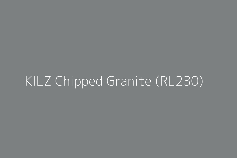 KILZ Chipped Granite (RL230) represented in HEX code #7c8081