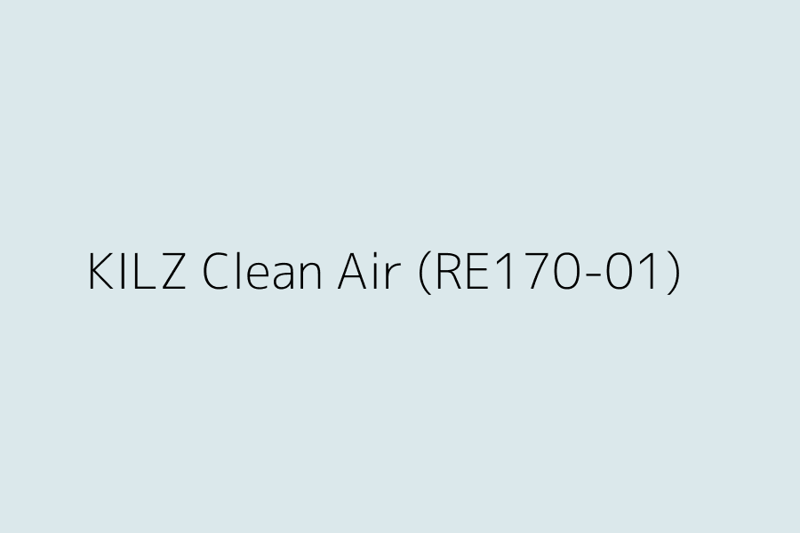 KILZ Clean Air (RE170-01) represented in HEX code #DBE8EB