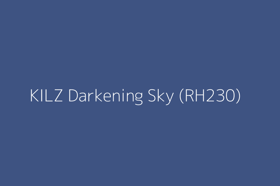 KILZ Darkening Sky (RH230) represented in HEX code #3E5382