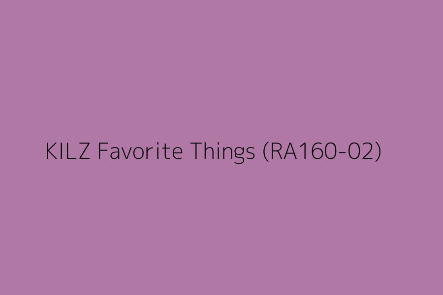 KILZ Favorite Things (RA160-02) represented in HEX code #af78a5
