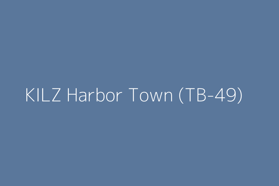 KILZ Harbor Town (TB-49) represented in HEX code #5a779b
