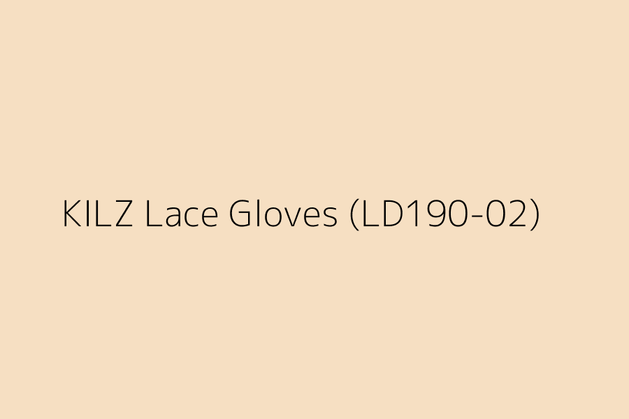 KILZ Lace Gloves (LD190-02) represented in HEX code #F6DFC2