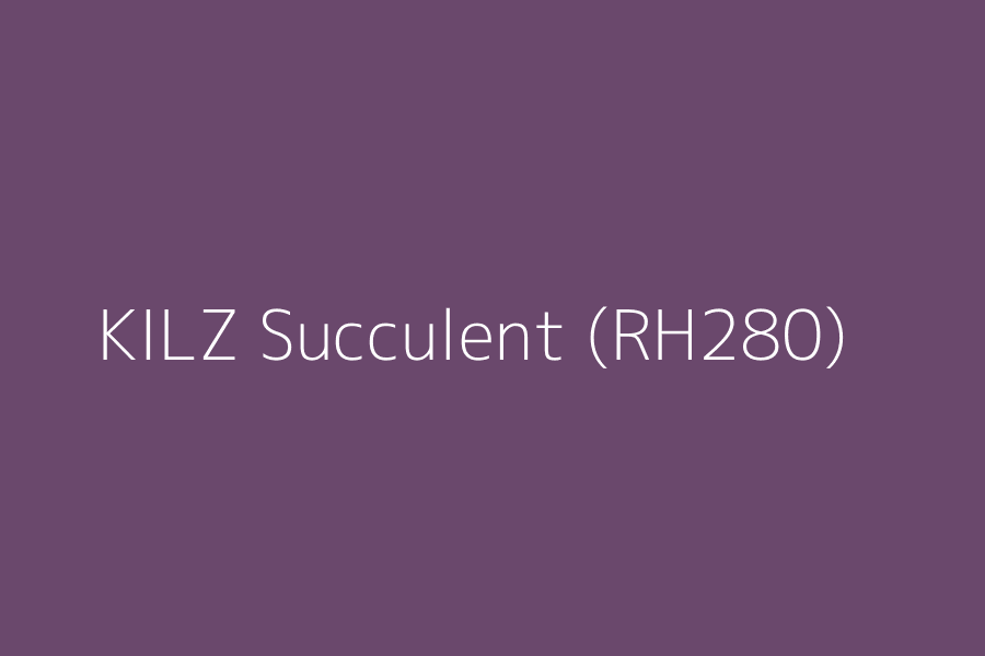 KILZ Succulent (RH280) represented in HEX code #6A486C