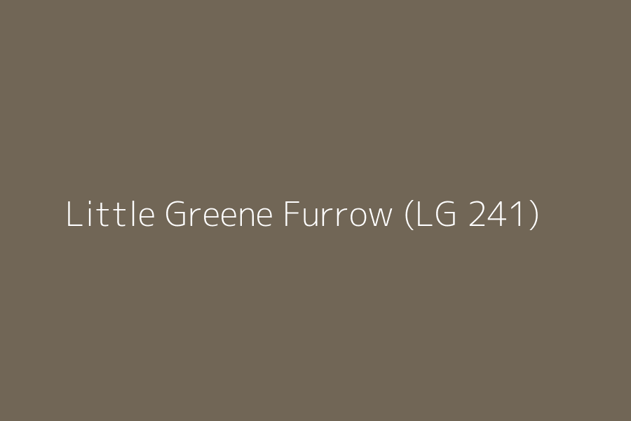 Little Greene Furrow (LG 241) represented in HEX code #716656