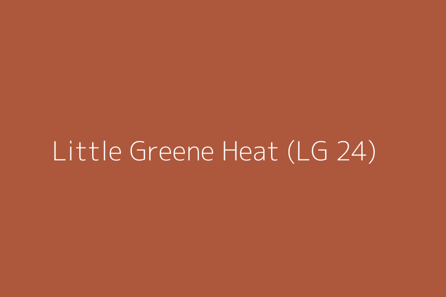 Little Greene Heat (LG 24) represented in HEX code #AD583D