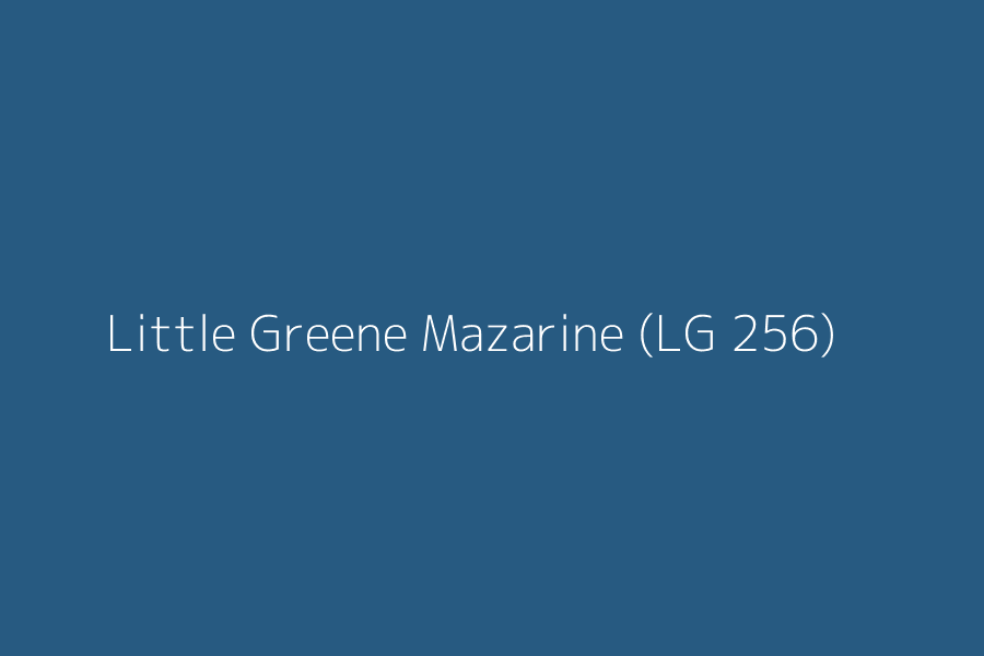 Little Greene Mazarine (LG 256) represented in HEX code #275A81
