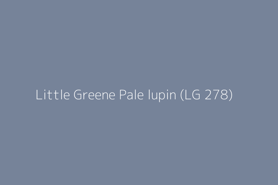 Little Greene Pale lupin (LG 278) represented in HEX code #768399