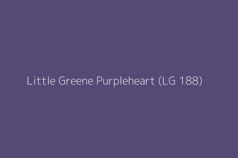 Little Greene Purpleheart (LG 188) represented in HEX code #564976