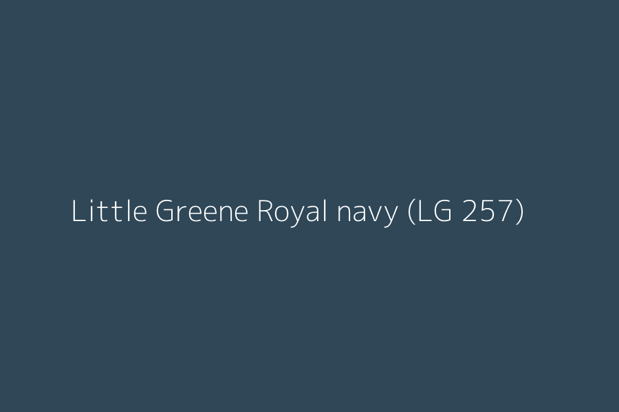 Little Greene Royal navy (LG 257) represented in HEX code #2f4757