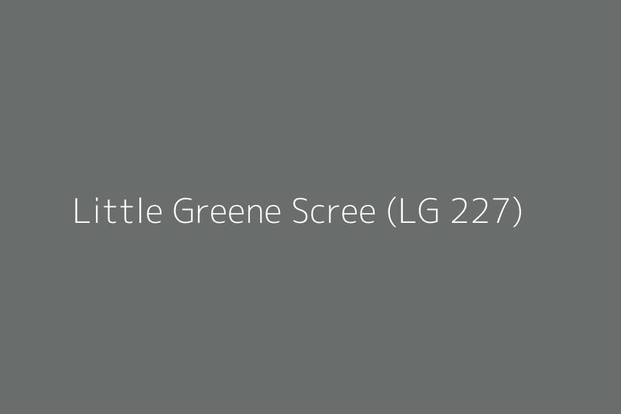 Little Greene Scree (LG 227) represented in HEX code #696D6C